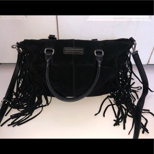 Lucky Brand Black Suede Purse